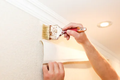 Pose de papier peint à Morlet — revêtements muraux et toiles de verre
